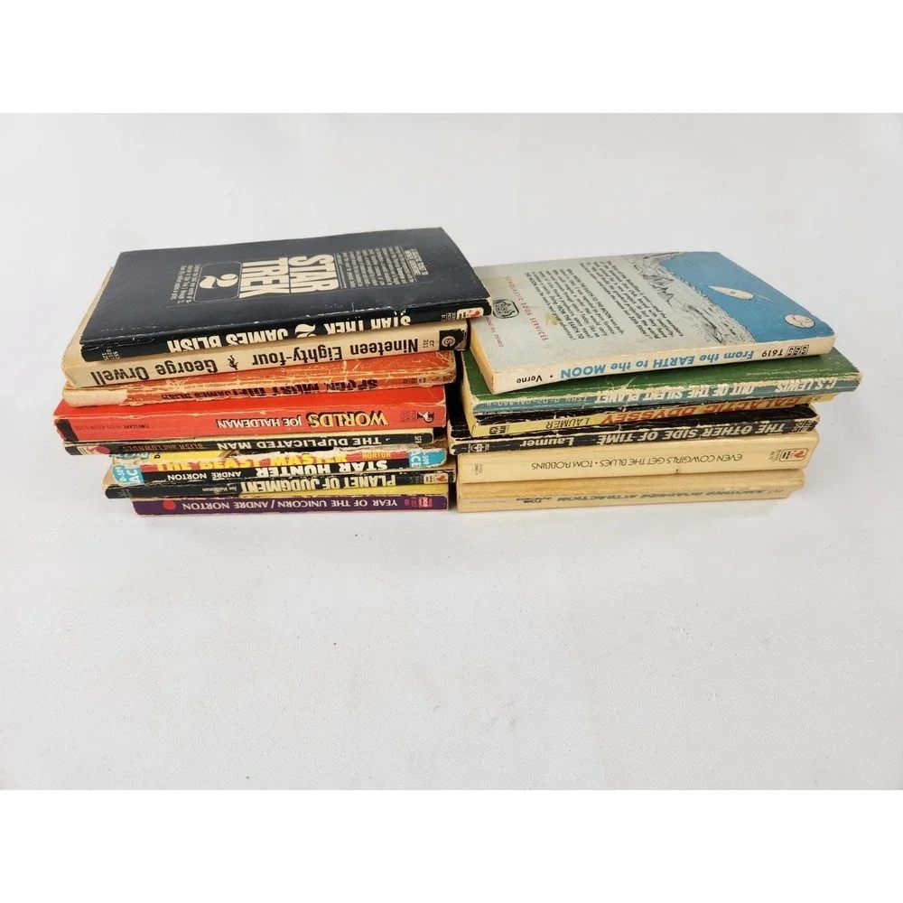 SciFi & Classics Paperback Books Various Authors Lot of 14 1984 Verne C.S. Lewis